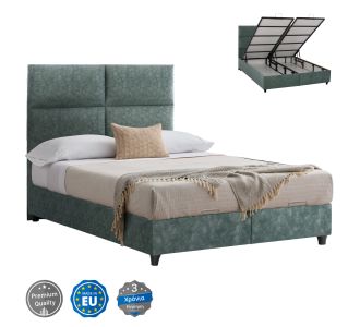 ΚΡΕΒΑΤΙ MILO ΜΕ ΑΠΟΘΗΚΕΥΤΙΚΟ ΠΡΑΣΙΝΟ ΥΦΑΣΜΑ τύπου NUBUCK HM622.07 ΓΙΑ ΣΤΡΩΜΑ 160x200 εκ. |  Κρεβάτια στο espiti