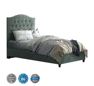ΚΡΕΒΑΤΙ MALENA ΑΠΟ ΠΡΑΣΙΝΟ ΥΦΑΣΜΑ Τ. NUBUK HM651.27 ΓΙΑ ΣΤΡΩΜΑ 90x200 εκ. |  Κρεβάτια στο espiti