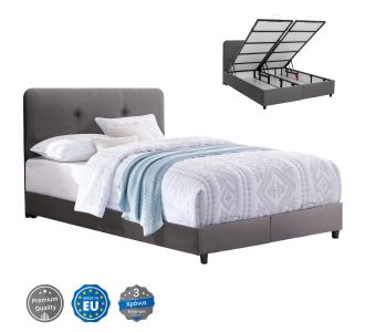 ΚΡΕΒΑΤΙ DOLORES ΜΕ ΑΠΟΘΗΚΕΥΤΙΚΟ ΓΚΡΙ ΒΕΛΟΥΔΟ HM631.10 ΓΙΑ ΣΤΡΩΜΑ 160x200 εκ. |  Κρεβάτια στο espiti