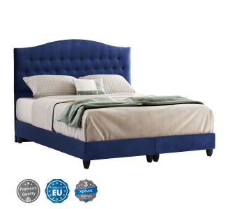 ΚΡΕΒΑΤΙ MALENA ΑΠΟ ΜΠΛΕ ΒΕΛΟΥΔΟ HM638.05 ΓΙΑ ΣΤΡΩΜΑ 150x200 εκ. |  Κρεβάτια στο espiti