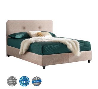 ΚΡΕΒΑΤΙ HM637.22 DOLORES ΜΠΕΖ ΥΦΑΣΜΑ τ.NUBUCK, 150x200 εκ. |  Κρεβάτια στο espiti