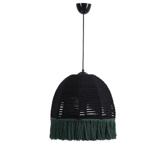 ΦΩΤΙΣΤΙΚΟ ΟΡΟΦΗΣ ΚΡΕΜΑΣΤΟ ΑΠΟ ΣΧΟΙΝΙ ΚΥΠΑΡΙΣΣΙ ΜΑΥΡΟ HM7654.01 Φ30x80 εκ. |  Οροφής στο espiti