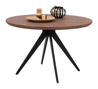 ΤΡΑΠΕΖΙ ΤΡΑΠΕΖΑΡΙΑΣ ΣΤΡΟΓΓΥΛΟ ΜΕ ΚΑΠΛΑΜΑ ΚΑΡΥΔΙΑΣ ΡΟΥΣΤΙΚ ΣΤΥΛ Φ120x75Υεκ.HM9307.02 |  Τραπέζια στο espiti