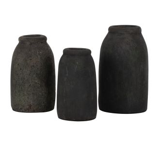 ΔΙΑΚΟΣΜΗΤΙΚA ΒΑΖA ΑΠΟ TERRACOTTA ΑΝΘΡΑΚΙ HM7711 |  Επιπλα στο espiti