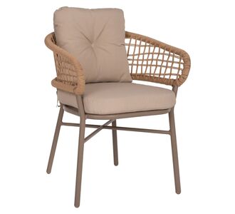 ΠΟΛΥΘΡΟΝΑ ΑΛΟΥΜΙΝΙΟΥ ΜΟΚΑ ΕΠΑΓΓΕΛΜ. RATTAN & ΜΑΞΙΛΑΡΙ ΜΠΕΖ HM5863.02 60x56x84 εκ. |  Πολυθρόνες κήπου στο espiti