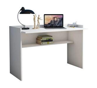 ΓΡΑΦΕΙΟ ΜΕΛΑΜΙΝΗΣ ΛΕΥΚΟ 118x58x80Υεκ.HM9227.11 |  Γραφεία στο espiti