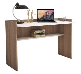 ΓΡΑΦΕΙΟ ΜΕΛΑΜΙΝΗΣ SONAMA ΛΕΥΚΟ 118x58x80Υεκ.HM9227.12 |  Γραφεία στο espiti