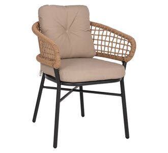 ΠΟΛΥΘΡΟΝΑ ΑΛΟΥΜΙΝΙΟΥ DARK GREY ΕΠΑΓΓΕΛΜ. RATTAN ΜΑΞΙΛΑΡΙ ΜΠΕΖ HM5863.01 60x56x84 εκ. |  Πολυθρόνες κήπου στο espiti