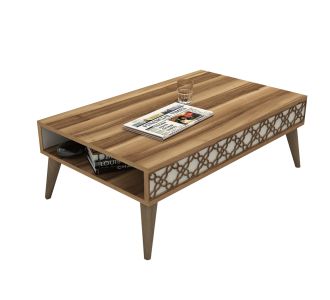 ΤΡΑΠΕΖΙ ΣΑΛΟΝΙΟΥ ΜΕΛΑΜΙΝΗΣ HM9499.03 ΚΑΡΥΔΙ ΜΕ ΚΡΕΜ ΠΛΑΙΝΑ 105x60x36.6Υεκ. |  Τραπέζια στο espiti