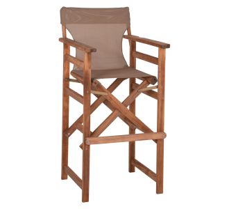 ΣΚΑΜΠΟ ΣΚΗΝΟΘΕΤΗ ΛΗΜΝΟΣ ΚΑΡΥΔΙ ΜΕ TEXTILENE ΜΟΚΑ HM10374.04 58x58x118Yεκ. |  Σκαμπώ κήπου στο espiti