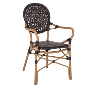 ΠΟΛΥΘΡΟΝΑ ΑΛΟΥΜΙΝΙΟΥ BAMBOO LOOK ΚΑΦΕ ΚΑΙ ΚΑΦΕ PE RATTAN HM5926.01 56x62x95Yεκ. |  Πολυθρόνες κήπου στο espiti