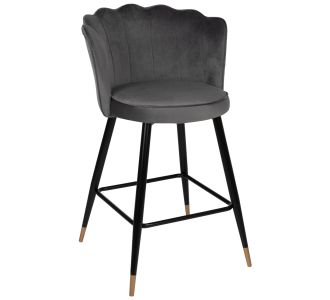 ΣΚΑΜΠΟ ΜΠΑΡ VESNA ΓΚΡΙ ΒΕΛΟΥΔΟ ΜΕΤΑΛΛΙΚΟ ΣΚΕΛΕΤΟ HM8736.01 50x50x90Yεκ. |  Σκαμπώ μπαρ στο espiti