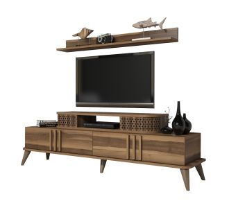 ΣΥΝΘΕΣΗ ΤΗΛΕΟΡΑΣΗΣ HM9515.02 ΜΕΛΑΜΙΝΗΣ ΣΕ ΚΑΡΥΔΙ ΧΡΩΜΑ 168x39x51.6Y εκ. |  Έπιπλα τηλεόρασης στο espiti