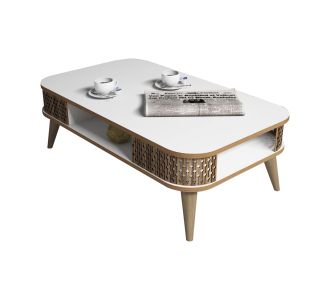 ΤΡΑΠΕΖΙ ΣΑΛΟΝΙΟΥ ΜΕΛΑΜΙΝΗΣ HM9501.03 ΣΕ ΛΕΥΚΟ ΚΑΙ ΚΑΡΥΔΙ ΧΡΩΜΑ 105x60x34.6Υ εκ. |  Τραπέζια στο espiti