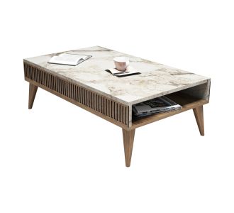 ΤΡΑΠΕΖΙ ΣΑΛΟΝΙΟΥ HM9505.03 ΜΕΛΑΜΙΝΗΣ ΚΑΡΥΔΙ-ΕΠΙΦΑΝΕΙΑ ΛΕΥΚΟ ΜΑΡΜΑΡΟ 105x60x34.6Υεκ. |  Τραπέζια στο espiti