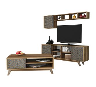 ΣΥΝΘΕΣΗ ΣΑΛΟΝΙΟΥ ΜΕΛΑΜΙΝΗΣ 2ΤΜΧ ΚΑΡΥΔΙ-ΜΠΛΕ HM11853.02 |  Συνθέσεις σαλονιού στο espiti