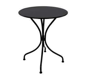 ΤΡΑΠΕΖΙ ΣΤΡΟΓΓΥΛΟ ΜΕΤΑΛΛΙΚΟ ALPINE ΜΑΥΡΟ HM5104.14 Φ60x72Y εκ. |  Τραπέζια κήπου στο espiti