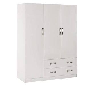 ΝΤΟΥΛΑΠΑ 3ΦΥΛΛΗ CARLY HM384.05 ΜΕ ΔΥΟ ΣΥΡΤΑΡΙΑ ΛΕΥΚΗ 150X55Χ180Υεκ. |  Ντουλάπες ρούχων στο espiti