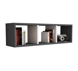 ΡΑΦΙΕΡΑ ΤΟΙΧΟΥ ΜΕΛΑΜΙΝΗΣ ΓΚΡΙ & ΛΕΥΚΟ HM9228.13 90x22x25,6Υ εκ. |  Βιβλιοθήκες γραφείου στο espiti
