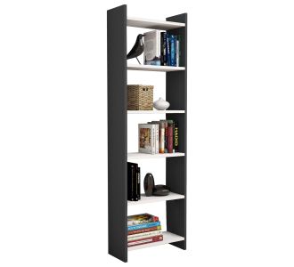 ΒΙΒΛΙΟΘΗΚΗ CLASSIKER HM9226.13 ΜΕΛΑΜΙΝΗΣ ΓΚΡΙ-ΛΕΥΚΟ 48,5x22x160Υεκ. |  Βιβλιοθήκες γραφείου στο espiti