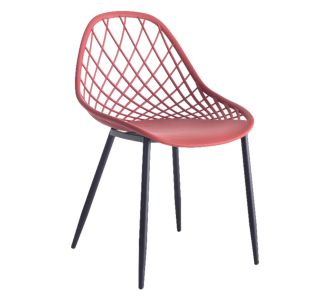 ΚΑΡΕΚΛΑ ΠΟΛΥΠΡΟΠΥΛΕΝΙΟΥ LIO ΚΟΚΚΙΝΗ ΜΕ ΜΕΤΑΛΛΙΚΑ ΠΟΔΙΑ ΜΑΥΡΑ 52x53x82Υεκ. HM9524.06 |  Πολυθρόνες σαλονιού στο espiti