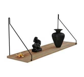 ΡΑΦΙ ΤΟΙΧΟΥ AGILAN ΜΕΛΑΜΙΝΗΣ HM9183.11 ΦΥΣΙΚΟ ΟΑΚ 72x20x27Yεκ. |  Ραφιέρες τοίχου στο espiti