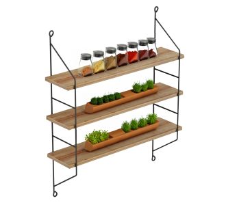 ΡΑΦΙΕΡΑ ΤΟΙΧΟΥ ACHALA ΜΕΛΑΜΙΝΗΣ HM9185.11 ΦΥΣΙΚΟ ΟΑΚ 60x15x68Yεκ. |  Ραφιέρες τοίχου στο espiti