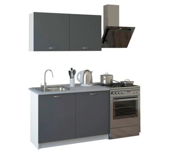 ΣΥΝΘΕΣΗ ΚΟΥΖΙΝΑΣ BLAINE ΜΕΛΑΜΙΝΗ ΓΚΡΙ HM2439.10 120x46-29,2εκ. |  Επιπλα στο espiti