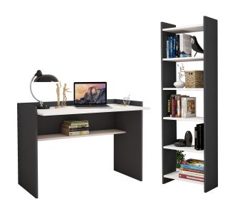 ΣΕΤ ΓΡΑΦΕΙΟΥ 2ΤΜΧ HM11774.13 ΜΕΛΑΜΙΝΗ ΓΚΡΙ-ΛΕΥΚΗ |  Γραφεία στο espiti