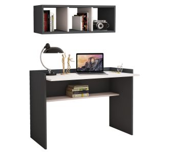 ΣΕΤ ΓΡΑΦΕΙΟΥ 2ΤΜΧ HM11775.13 ΓΚΡΙ-ΛΕΥΚΗ ΜΕΛΑΜΙΝΗ |  Γραφεία στο espiti