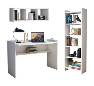 ΣΕΤ ΓΡΑΦΕΙΟΥ 3ΤΜΧ HM11776.11 ΜΕΛΑΜΙΝΗ ΣΕ ΛΕΥΚΟ ΧΡΩΜΑ |  Γραφεία στο espiti