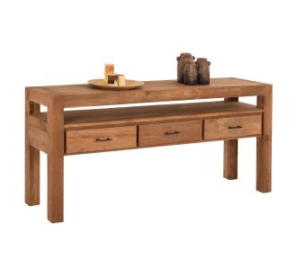 ΚΟΝΣΟΛΑ ΜΕ 3 ΣΥΡΤΑΡΙΑ HM9556 ΑΝΑΚΥΚΛΩΜΕΝΟ ΞΥΛΟ ΤΕΑΚ ΣΕ ΦΥΣΙΚΟ ΧΡΩΜΑ 180x45x80Yεκ. |  Μπουφέδες στο espiti