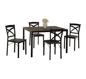 ΣΕΤ ΤΡΑΠΕΖΑΡΙΑΣ GOOSE 5ΤΜΧ HM9530.01 MDF ΚΑΡΥΔΙ-ΜΕΤΑΛΛΟ ΜΑΥΡΟ 120x80x75Yεκ. |  Σετ τραπεζαρίες στο espiti