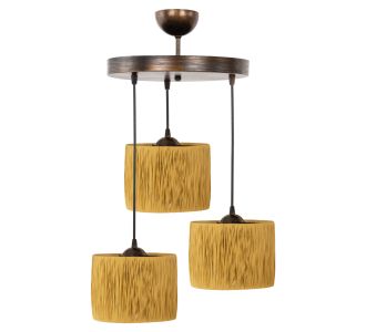 ΦΩΤΙΣΤΙΚΟ ΟΡΟΦΗΣ ΤΡΙΦΩΤΟ HM7948.05 ΜΠΕΖ ΜΠΡΟΝΖΕ Φ30x70Yεκ. |  Οροφής στο espiti