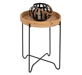 ΤΡΑΠΕΖΑΚΙ ΒΟΗΘΗΤΙΚΟ FLY HM7906 RATTAN ΦΥΣΙΚΟ ΧΡΩΜΑ-ΜΕΤΑΛΛΙΚΗ ΒΑΣΗ ΜΑΥΡΗ Φ40x53Yεκ. |  Τραπέζια στο espiti