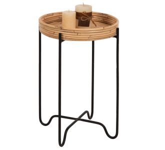 ΤΡΑΠΕΖΑΚΙ ΒΟΗΘΗΤΙΚΟ FLY HM7905 RATTAN ΦΥΣΙΚΟ ΧΡΩΜΑ-ΜΕΤΑΛΛΙΚΗ ΒΑΣΗ ΜΑΥΡΗ Φ32x48Yεκ. |  Τραπέζια στο espiti