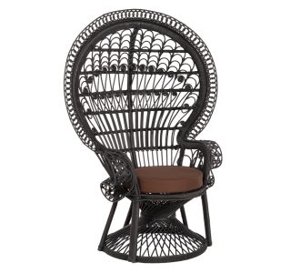 ΠΟΛΥΘΡΟΝΑ ROYAL PEACOCK HM9342.03 RATTAN ΜΑΥΡΟ-ΜΑΞΙΛΑΡΙ ΚΑΦΕ 114x72x150Yεκ. |  Πολυθρόνες κήπου στο espiti