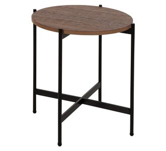 ΒΟΗΘΗΤΙΚΟ ΤΡΑΠΕΖΙ HM9589.04 MDF ΚΑΡΥΔΙ-ΜΑΥΡΗ ΜΕΤΑΛΛΙΚΗ ΒΑΣΗ Φ50x55Υεκ. |  Τραπέζια στο espiti