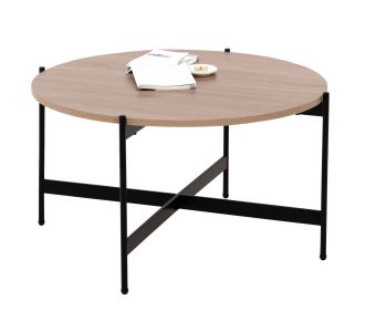 ΤΡΑΠΕΖΙ ΣΑΛΟΝΙΟΥ HM9588.03 MDF ΣΟΝΑΜΑ-ΜΑΥΡΗ ΜΕΤΑΛΛΙΚΗ ΒΑΣΗ Φ80x45Υεκ. |  Τραπέζια στο espiti