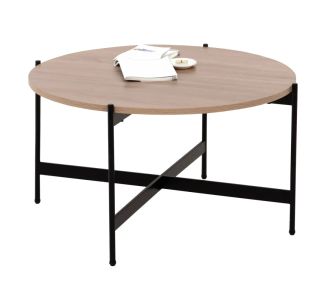 ΤΡΑΠΕΖΙ ΣΑΛΟΝΙΟΥ HM9588.03 MDF ΣΟΝΑΜΑ-ΜΑΥΡΗ ΜΕΤΑΛΛΙΚΗ ΒΑΣΗ Φ80x45Υεκ. |  Τραπέζια στο espiti