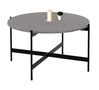 ΤΡΑΠΕΖΙ ΣΑΛΟΝΙΟΥ HM9588.02 MDF ΓΚΡΙ ΜΑΡΜΑΡΟ-ΜΑΥΡΗ ΜΕΤΑΛΛΙΚΗ ΒΑΣΗ Φ80x45Υεκ. |  Τραπέζια στο espiti