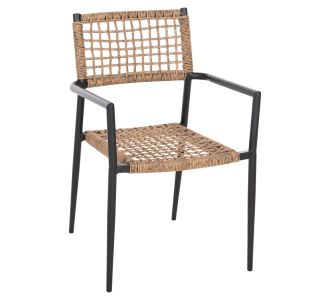 ΠΟΛΥΘΡΟΝΑ TRILAN HM6044.02 ΑΛΟΥΜΙΝΙΟ ΜΑΥΡΟ ΜΕ ΣΥΝΘΕΤΙΚΟ RATTAN ΦΥΣΙΚΟ 57x59x85Υεκ. |  Πολυθρόνες κήπου στο espiti