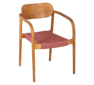 ΠΟΛΥΘΡΟΝΑ OSLO HM9636.06 ΞΥΛΟ TEAK ΦΥΣΙΚΟ & ΡΟΖ ΣΧΟΙΝΙ 55x54x80Yεκ. |  Πολυθρόνες σαλονιού στο espiti