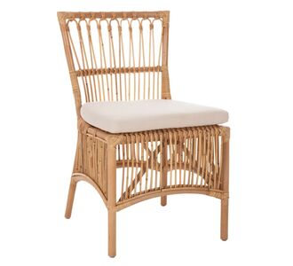 ΚΑΡΕΚΛΑ THALIN HM9834 RATTAN ΣΕ ΦΥΣΙΚΟ-ΜΑΞΙΛΑΡΙ ΣΕ ΛΕΥΚΟ 53x58x91Υεκ. |  Καρέκλες στο espiti