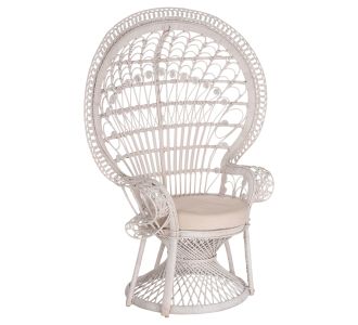 ΠΟΛΥΘΡΟΝΑ ROYAL PEACOCK HM9342.02 RATTAN ΣΕ ΛΕΥΚΟ-ΜΑΞΙΛΑΡΙ ΛΕΥΚΟ 114x72x150Yεκ. |  Πολυθρόνες κήπου στο espiti