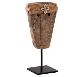 ΕΠΙΤΡΑΠΕΖΙΟ ΔΙΑΚΟΣΜΗΤΙΚΟ ΠΡΟΣΩΠΟ HM4315 PARAS STONE-ΜΕΤΑΛΛΙΚΟ ΜΑΥΡΟ STAND 10x7x21Υ εκ. |  Επιπλα στο espiti