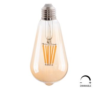 ΛΑΜΠΤΗΡΑΣ HM4188.02 LED FILAMENT 8W E27 DIMMABLE 3000K GOLD |  Βιτρίνες - Έπιπλα εισόδου στο espiti