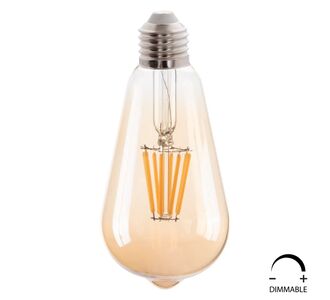 ΛΑΜΠΤΗΡΑΣ HM4188.02 LED FILAMENT 8W E27 DIMMABLE 3000K GOLD |  Βιτρίνες - Έπιπλα εισόδου στο espiti