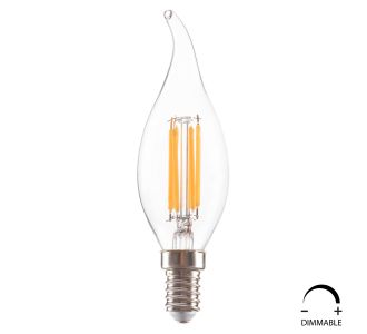 ΛΑΜΠΤΗΡΑΣ HM4047.01 ΣΤΥΛ ΦΛΟΓΑ LED FILAMENT 6W E14 3000K ΔΙΑΦΑΝΟ DIMMABLE |  Βιτρίνες - Έπιπλα εισόδου στο espiti