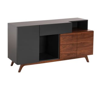 ΜΠΟΥΦΕΣ PREDA HM9747 MDF ΜΕ ΚΑΡΥΔΙ & ΣΚΟΥΡΟ ΓΚΡΙ ΚΑΠΛΑΜΑ 167x28-40x80Υεκ. |  Μπουφέδες στο espiti